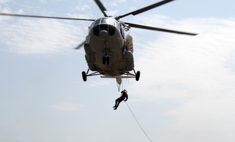 Тренировка чеченских спасателей