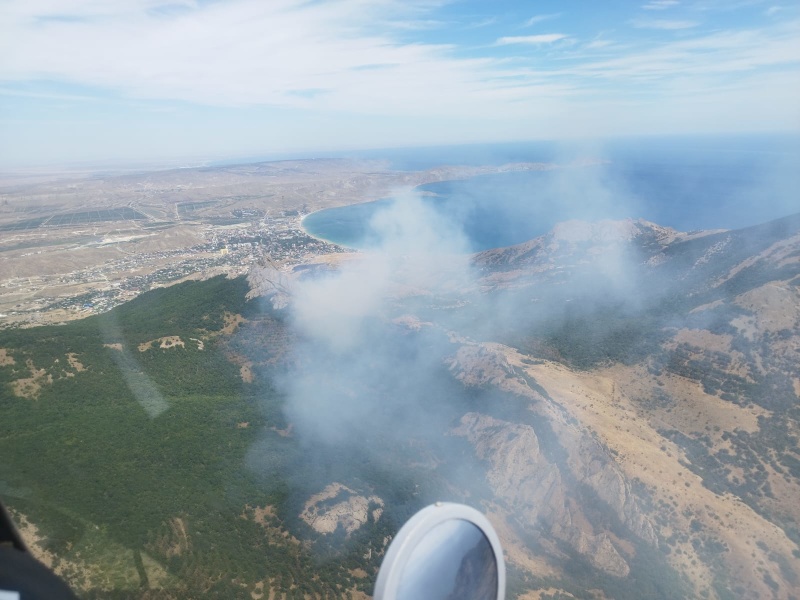 Пожары на крымском полуострове