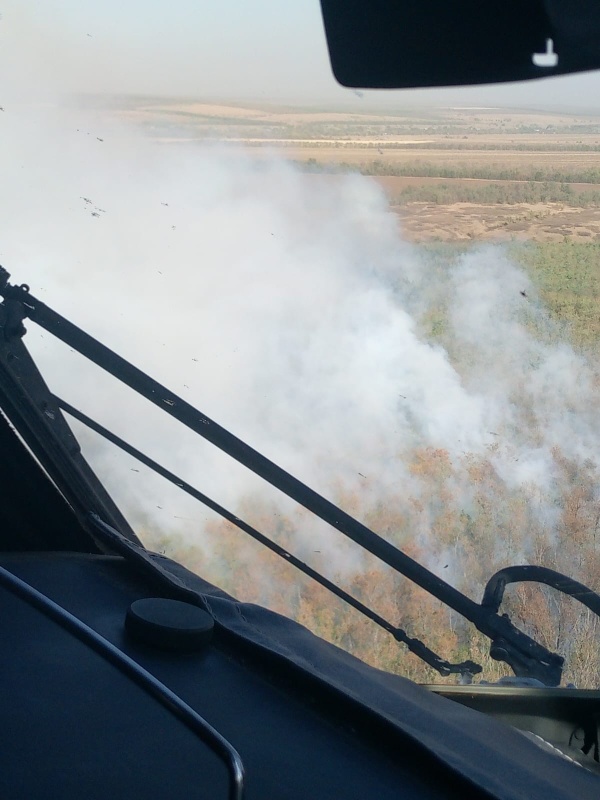 Пожар в Милютинском районе