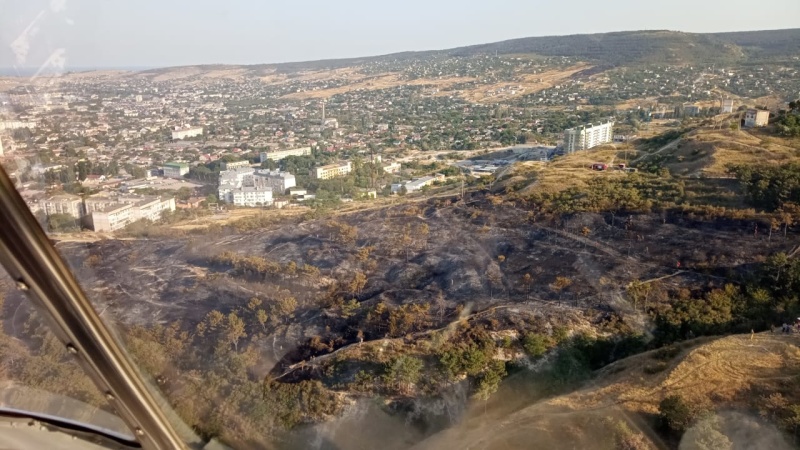 Ландшафтные пожары в Крыму