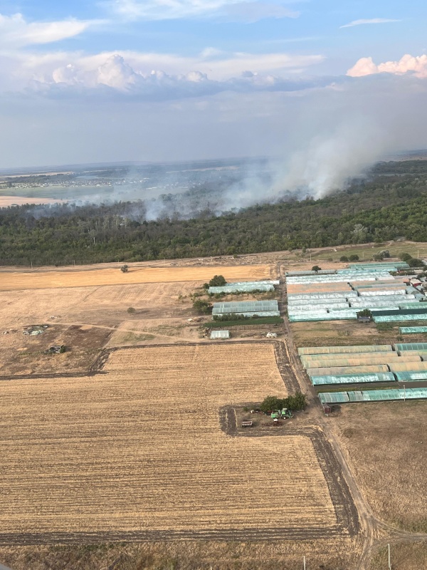 Ландшафтный пожар в Багаевском районе