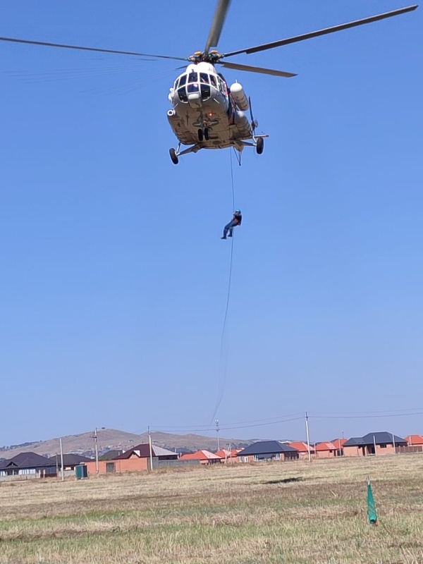 Тренировка спасателей Чеченского ПСО