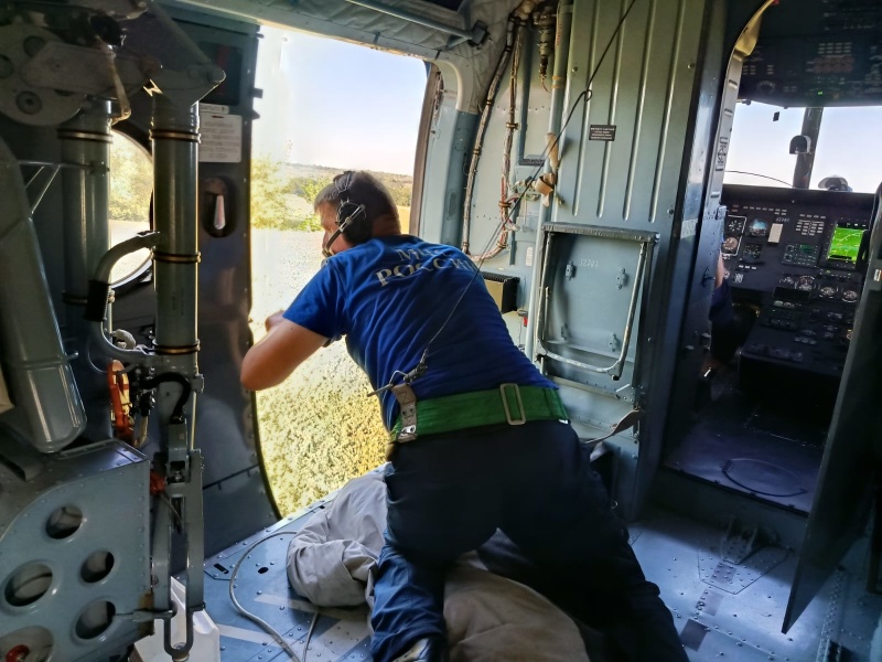 Ландшафтный пожар в Каменском районе