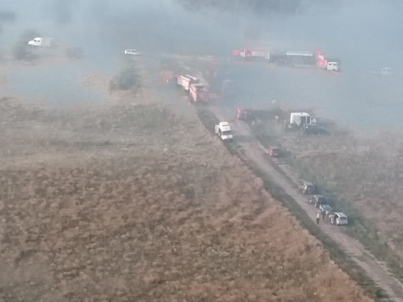 Ландшафтный пожар в Каменском районе