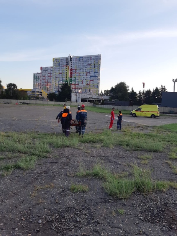 Эвакуация сочинца с Черкесского перевала