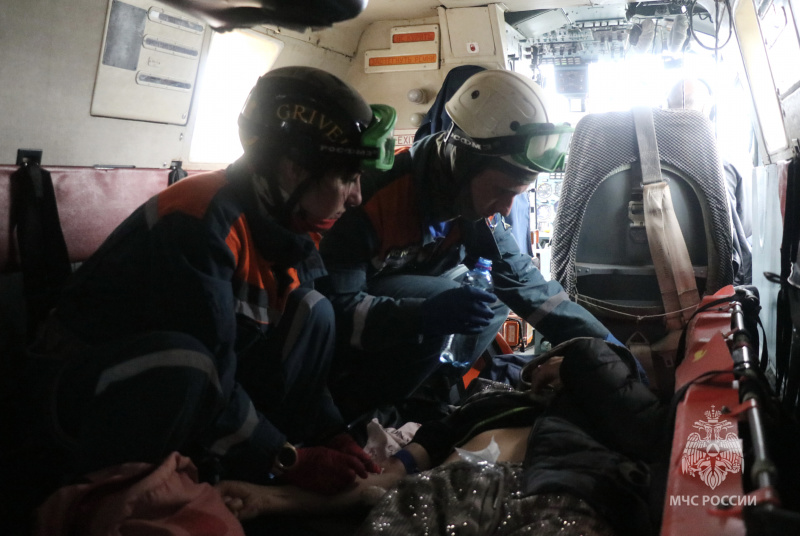 Эвакуация туристки из Владимирской области